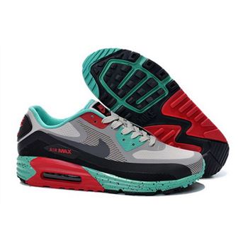 Nike Air Max Lunar 90 Waterproof Wr Mens Shoes Gray Black Red Green Hot Greece